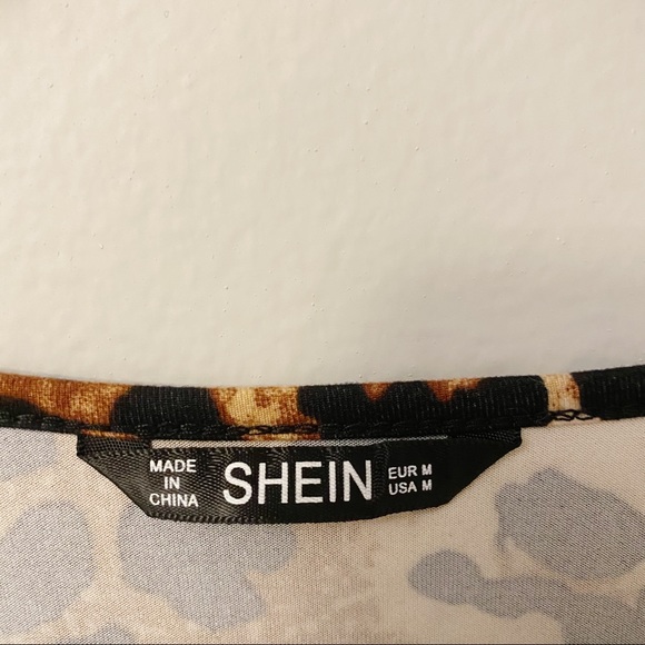 5/$20 SHEIN Leopard Bodysuit Size M - Picture 3 of 5